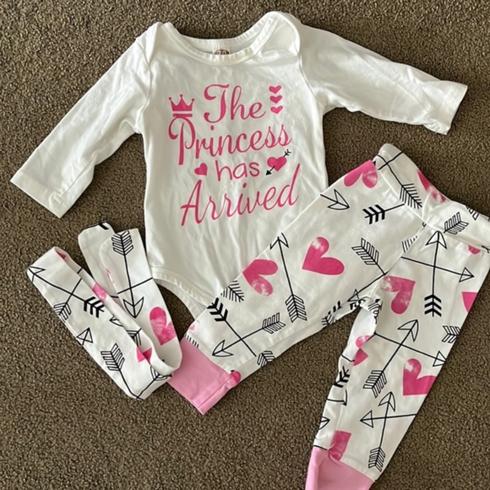 The Princess Has Arrived 3 Piece Outfit Set